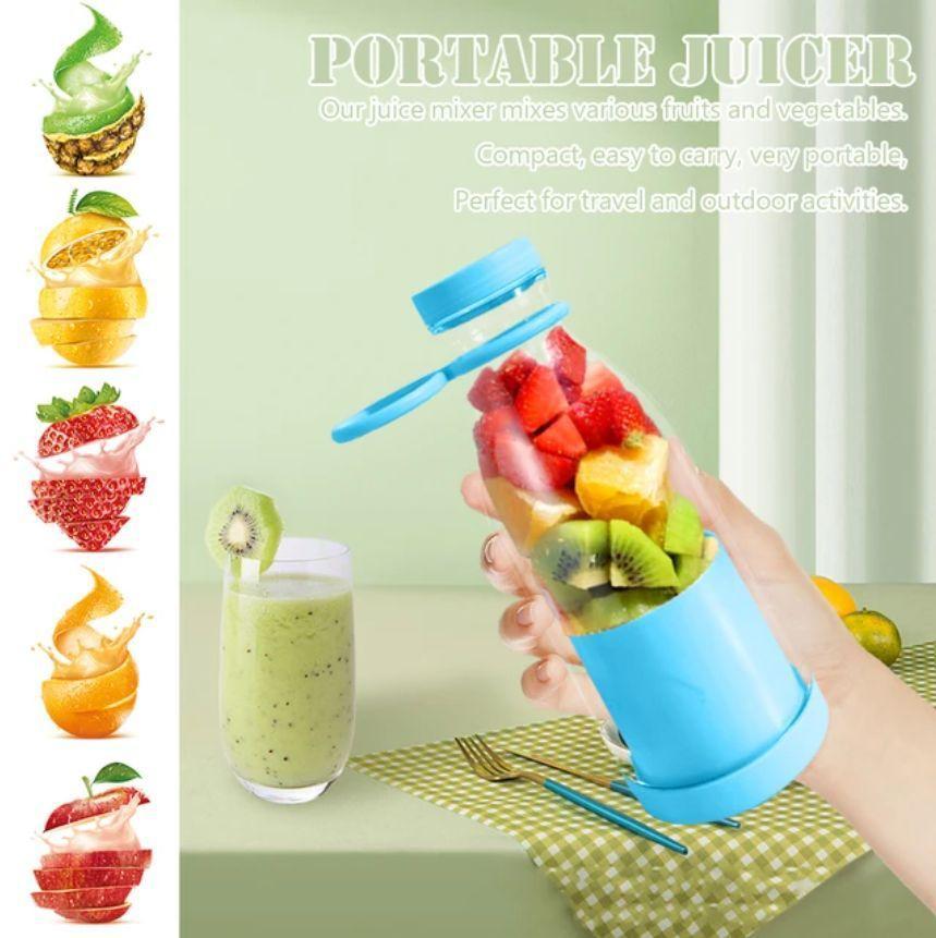 Portable Fresh Juice Blender Bottle USB Rechargeable Smoothie Maker