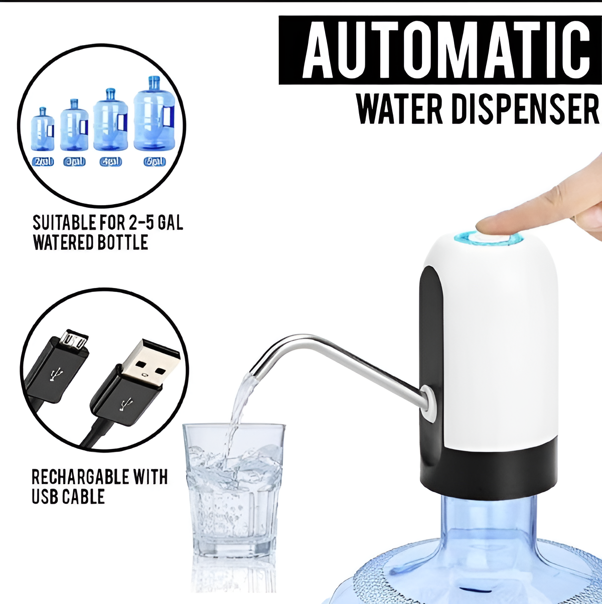Portable & Rechargeable Electric Water Pump