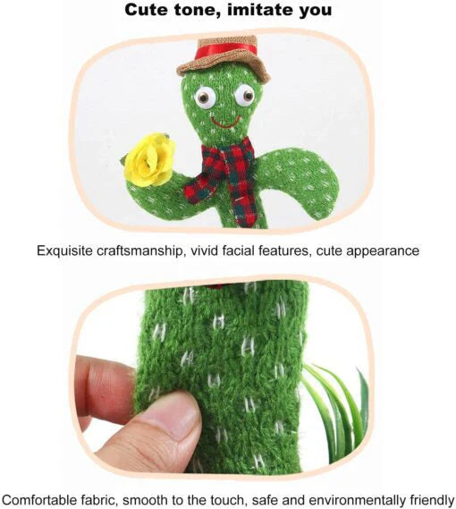 Talking Dancing Cactus Toy For Kids