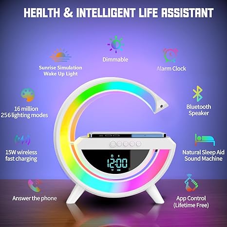 Multifunctional Wireless Speaker with Ambient Lights🌟🔊