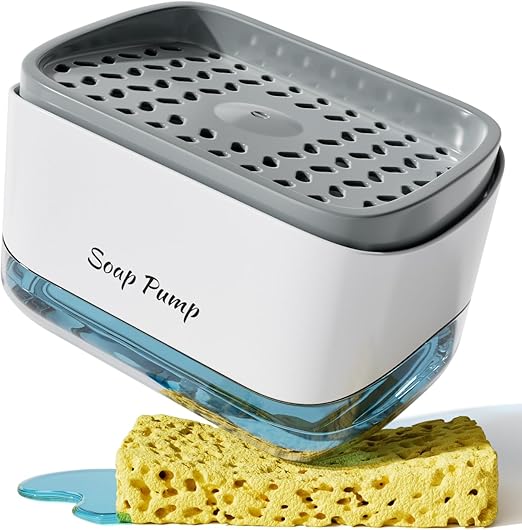 Kitchen Soap Dispenser, Sponge Holder