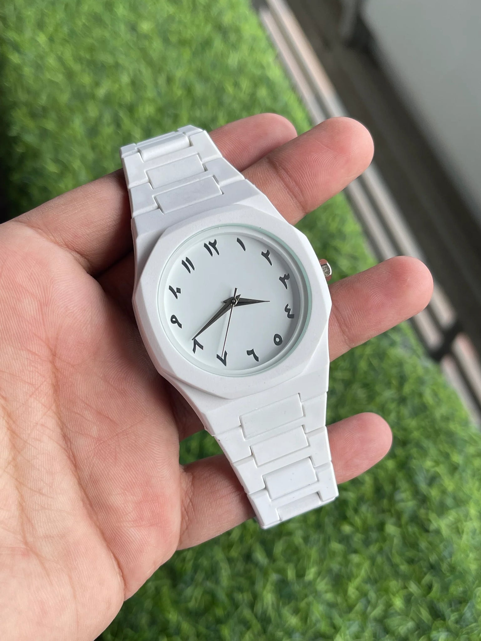 Full White Aura Watch Elegant Design