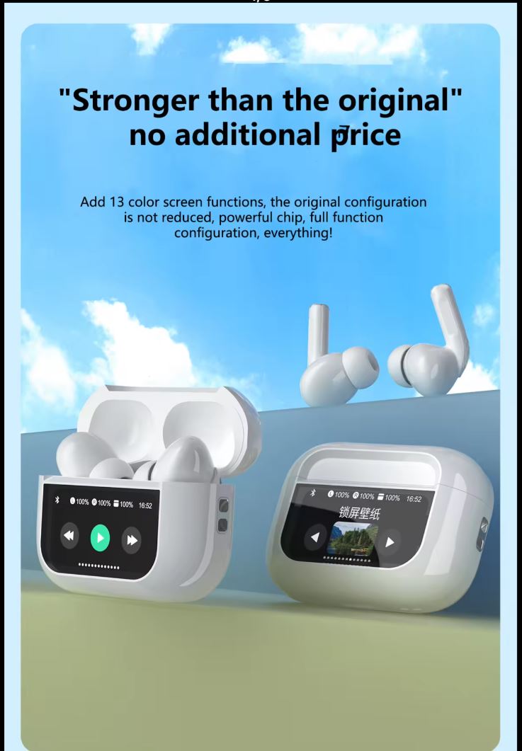 Z90 Pro Touch Screen Earbuds Pro, ANC/ENC Wireless Earbuds with Bluetooth 5.0