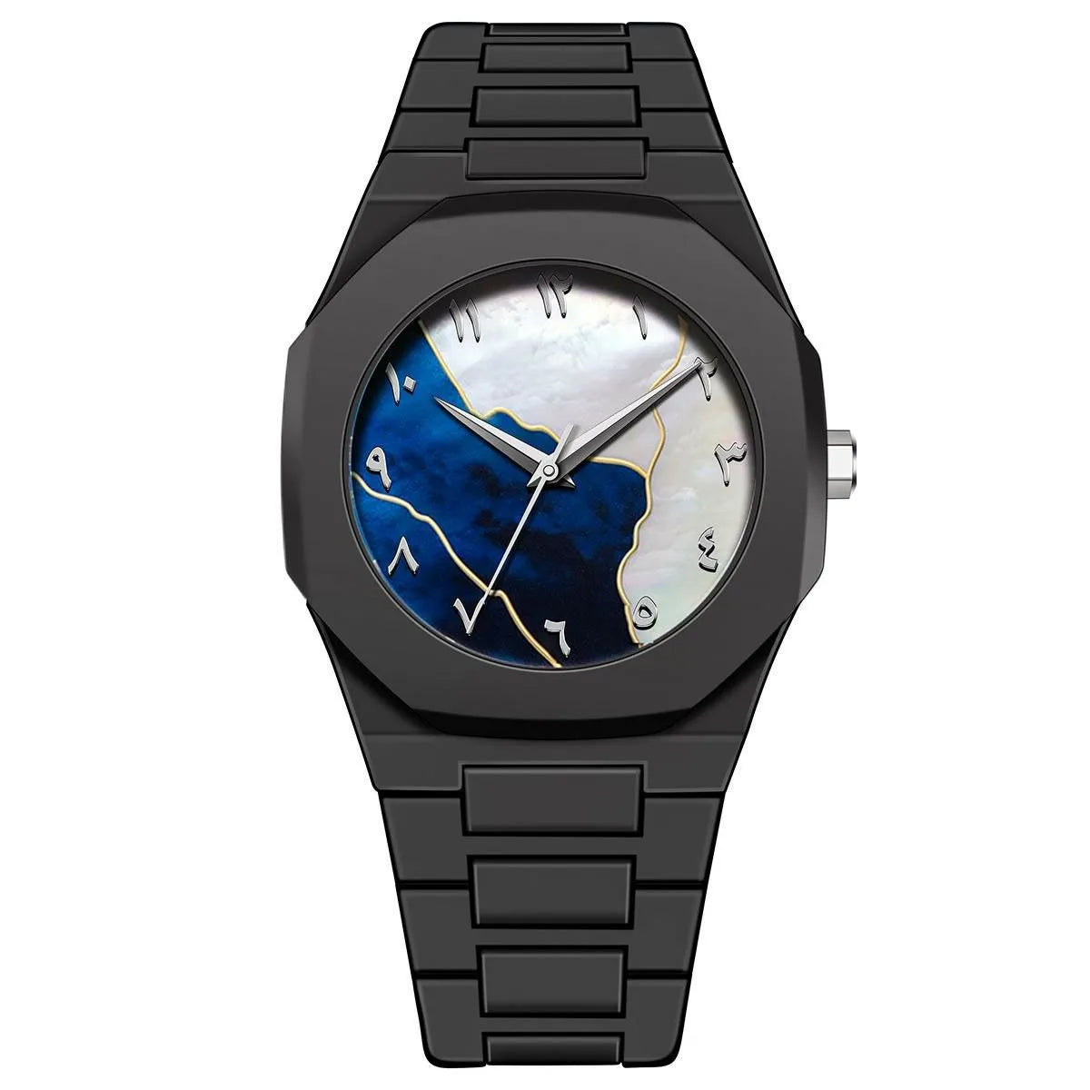 Black & White Marble Design Aura Watch