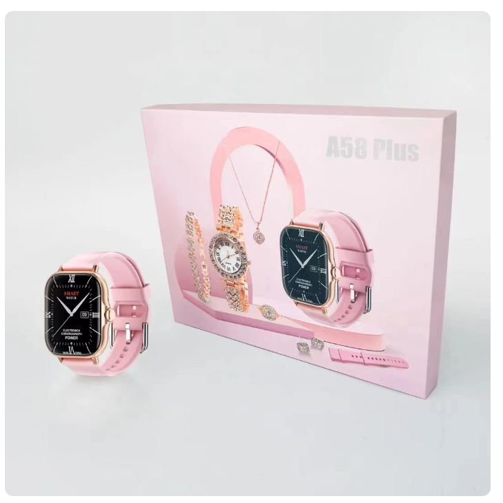 A58 5-in-1 Women’s Luxury Smart Watch Gift Set