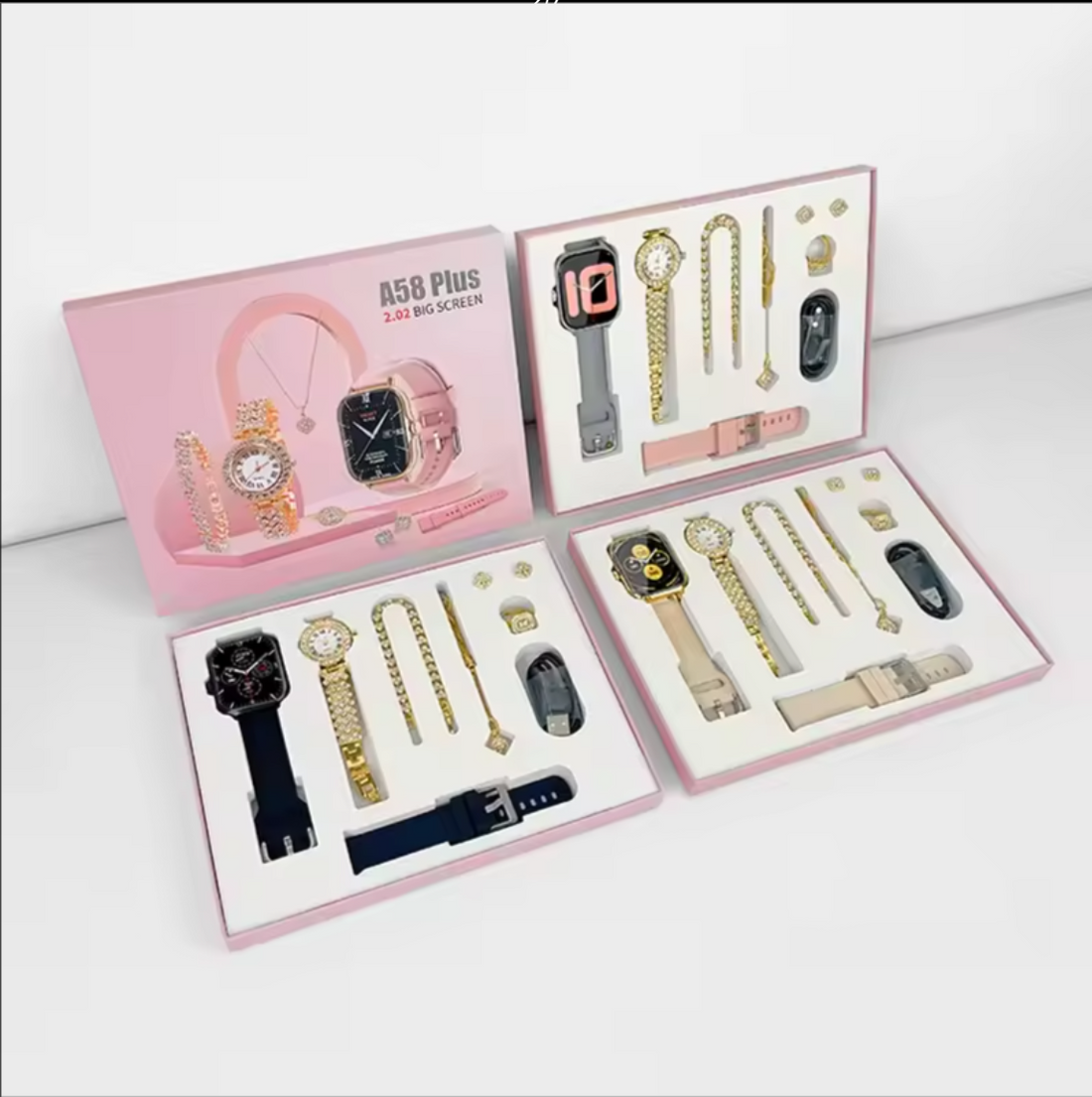 A58 5-in-1 Women’s Luxury Smart Watch Gift Set