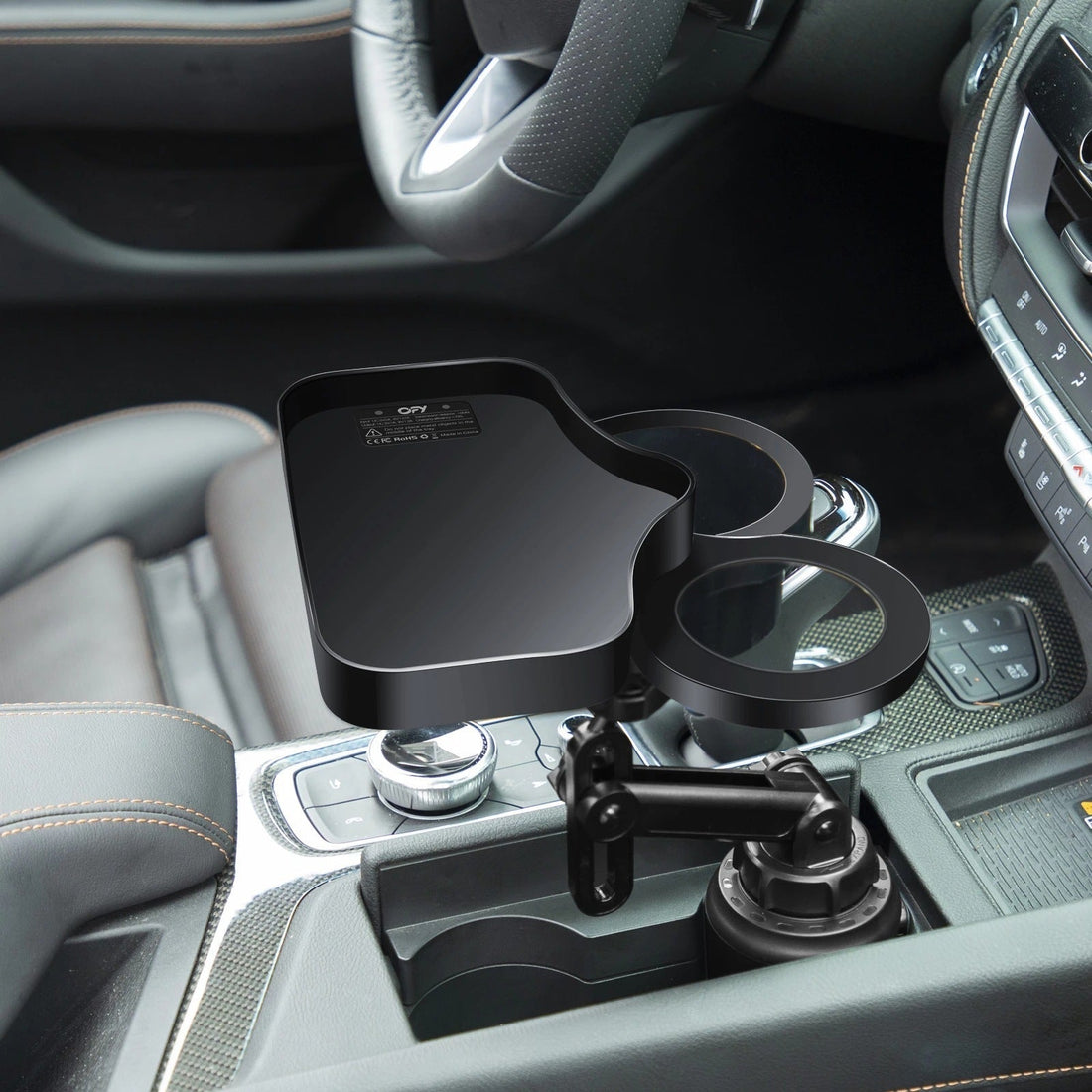 Car Cup Holder with Wireless Phone Charging