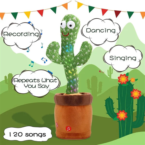 Talking Dancing Cactus Toy For Kids