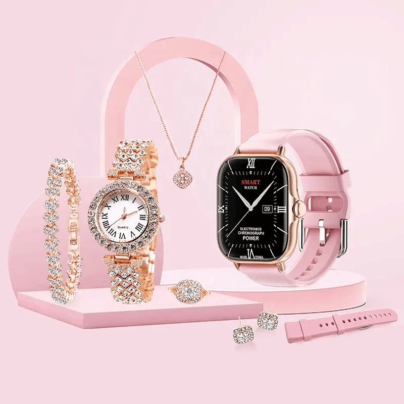 A58 5-in-1 Women’s Luxury Smart Watch Gift Set