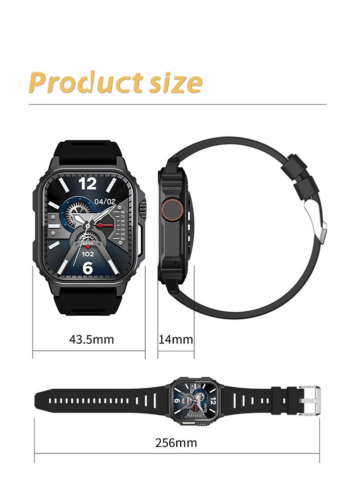 HEPU Smartwatch with Fitness Tracker – Bluetooth Call, Heart Rate & Sports Modes