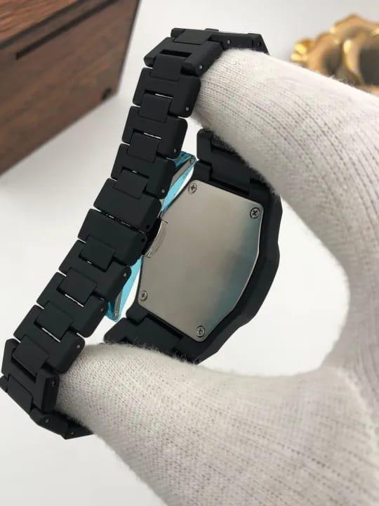 ✨️ Stainless Steel Black Arabic Aura Watch ⌚️